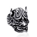 Anillo de calavera vintage de acero inoxidable para hombre con diseño gótico - US 7 / Color Acero
