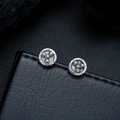 Orecchini a ingranaggi industriali vintage in argento con design steampunk - Argento Antico