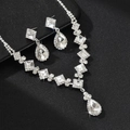 Necklace and Earring Set White