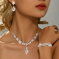 3-Piece Set (Necklace/Bracelet/Earrings) White