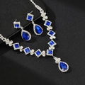 Necklace and Earring Set Blue