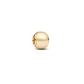 Charm perle sphérique dorée polie pour bracelets et colliers à bricoler - Style de Perle Ronde Lisse Dorée (3)