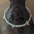 Elegant S925 sterling silver freshwater pearl bracelet with metallic charms and natural luster - Freshwater Pearl Silver Ball Style (1SL63-SG) / 925 Silver
