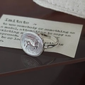 Anello vintage ovale in argento sterling S925 con cavallo e riflesso a specchio - Aperto Regolabile / Rilievo Cavallo Vintage (JZC092)