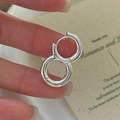 Minimalistische S925 sterling zilveren kleine hoepeloorbellen voor dames in een set - 925 zilver / Zilver (EHK092)