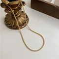 Funkelnde S925 Silber Mesh Schlauchkette mit Zirkonia-Steinen in Gold-Finish - 925er Silber / Gold