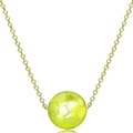 Collana con ciondolo a pallone da calcio 3D dorato da uomo con cuciture realistiche - Nuovo Stile Calcio Donna / Oro 18K