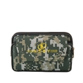 Marsupio mimetico da uomo in tela con passante per cintura e tasche con cerniera - Verde Militare