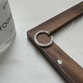 S925 sterling zilveren open ring met vintage textuur en gouden kralen details - Verstelbaar Open / Zilver-Goud Mix
