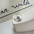 Minimalist S925 sterling silver ring with brushed matte finish on a round dome top - Adjustable Open / Brushed Style (JZB005)