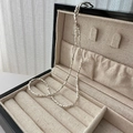 Collar minimalista de plata de ley S925 con pepitas irregulares en caja de regalo - Collar (17TL33) / Plata 925