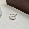 Anillo abierto minimalista de plata S925 con diseño de onda irregular y textura de lava - Abierto Ajustable / Estilo Artesanal Pesado Texturizado (JZG008)