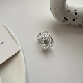 Dreilagiger Ring aus 925er Sterlingsilber mit minimalistischem Schweinenasen-Kettendesign - Einstellbar Offen / Drei Schichten Schweinenase Stil (JZB053)
