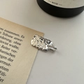 S925 Sterlingsilber Anhänger mit Hammerschlag-Textur und gravierten inspirierenden Sprüchen - Gehämmerter Medaillen-Anhänger (DZ040) / Silber