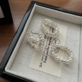 S925 sterling zilveren kralenring met witte parels en zilveren kralen in een presentatiedoos - Verstelbaar Open / Parel En Zilveren Kralen Ring Set (23JZ22)
