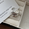 Minimalistischer S925 Sterlingsilber Ring mit rundem rotem Achat Edelstein Besatz - Einstellbar Offen / Strahlender Achat Stil (JZB123)