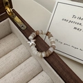 Handmade beaded ring with silver star charm displayed on a vintage wooden jewelry box - Adjustable Open / Star Charm Tri-color Beaded Style (23JZ32)