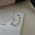 Minimalist S925 sterling silver heart-shaped adjustable pull ring with link chain - Adjustable Open / Heart Pull-out Chain Style (JZH066)