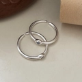 Minimalistische S925 sterling zilveren open ringen met diepblauwe zirkoon voor dames - Verstelbaar Open / Blauw