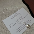 S925 sterling silver necklace with a minimalist round dome pendant and a sleek box chain - Sphere Pendant Style (XL095) / 925 Silver