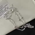 Collana a catena a maglie naso di maiale in argento sterling S925 con marchio - Argento 925 / Stile Design Naso di Maiale (XL185)