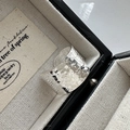 Anello largo in argento sterling S925 con trama martellata in una scatola regalo - Aperto Regolabile / Stile largo martellato (JZF083)