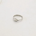Anello con sigillo minimalista in argento sterling S925 con finitura vintage e marchio - 14# / Anello Sigillo Tondo Artigianale Vintage (JZA118)