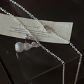 Collana in argento sterling 925 con ciondolo Wu Lou spazzolato su superficie riflettente - Collana con Pendente a Zucca Singola Spazzolata (XL096) / Argento 925