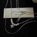 Collier minimaliste en argent sterling S925 avec pendentif en zircon et chaîne serpent élégante - Argent 925 / Argent (XLV122)
