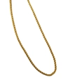 Vergulde roestvrijstalen halsketting met fijne box-ketting en glanzende afwerking - Imitatie Goud 2.5mm+60cm