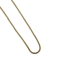 Elegante goudkleurige roestvrijstalen halsketting met box-ketting en gepolijste afwerking - Licht KC Goud 2.5mm+60cm