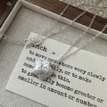 S925 sterling silver necklace featuring a baroque pearl flower pendant on a fine chain - White Flower Pearl (52TL35)
