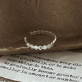 Minimalistischer S925 Sterlingsilber Ring mit einzigartigem CNC Wabenmuster Design - Einstellbar Offen / Silber (JZF134)