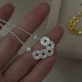 S925 sterling silver bracelet featuring five vintage CNC ancient coin charms with chain - 925 Silver / Silver