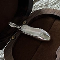 Minimalistischer S925 Sterlingsilber Ballettschuh Anhänger mit 3D Schleife und Politur - Ballettschuh Anhänger Halskette (DZ138) / 925er Silber