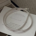 Elegant S925 sterling silver twist necklace with heart clasp in premium gift box set - 925 Silver / Silver (XL261)