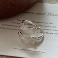 S925 Sterling Silber Federring mit Zirkonia in einem minimalistischen offenen Design - Einstellbar Offen / Silberner Feder Offener Ring (JZH119)