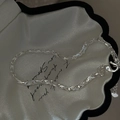 Funkelndes S999 Sterlingsilber Flechtarmband in einer Muschel-Geschenkbox mit Seidenfutter - Schimmernder Diamantschliff-Stil (24SL52) / 990 Silber