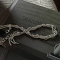 Bracciale S925 in argento sterling a più fili intrecciati con chiusura a moschettone - Intrecciato a Più Fili (SLS167) / Argento 925