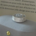 S925 sterling zilveren hexagram ring met geborstelde textuur en zirkoon op fluweel - Verstelbaar Open / Hexagram Geborstelde Stijl (JZC084)