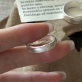 Minimalist S925 sterling silver open ring with unique hammered texture for women - Adjustable Open / Narrow Version (JZX138)