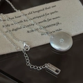 Minimalist S925 sterling silver necklace featuring a frosted round zircon pendant - Matte Round Pendant (XL396) / 925 Silver