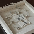 S925 sterling silver long necklace featuring elephant moon star and bird animal charms - 925 Silver / 22TL45 (60CM)