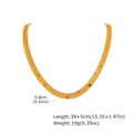 Detail van de 0,8 cm gouden roestvrijstalen mesh ketting met kleurrijke zirkonia's - Goud