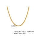 Dettaglio della collana a rete dorata con perline e lunghezza regolabile 40+5cm - Collana Oro (NC-2490G)