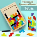 Set de rompecabezas tetris educativo de madera para niños con bloques geométricos - Tetris Colorido (RB76)