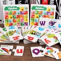 Pädagogische Alphabet-Puzzlekarten mit Tieren für das frühkindliche Lernen von Kindern - Alphabet Zuordnungskarten
