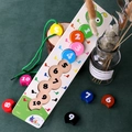 Raupe Holzspielzeug zum Zahlenlernen mit bunten Perlen und Schnur für Kleinkinder - Kleine Größe