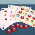 Houten geheugenspel schaken voor kinderen ter bevordering van logica en concentratie - Kleine Stijl