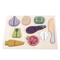 Set puzzle di verdure da tagliare in legno con coltello giocattolo per bambini - Divertimento Taglio Verdure Piatte (nunukids)